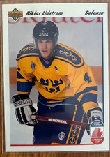 1991-92 Upper Deck Nicklas Lidstrom Rookie card.. rookie card picture