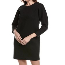 Everlane New Women's Scuba Knit Long Sleeve Tunic Dress Relaxed Black Medium