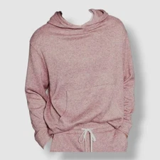 $40 And Now This Men Red Cozy Fleece Hoodie Sweater Sz L