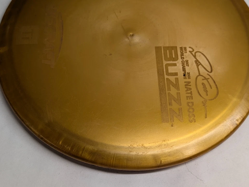 Discraft Ti BUZZZ Midrange Driver Disc Golf Titanium 178g Gold Nate Doss 3x - Image 3 of 4