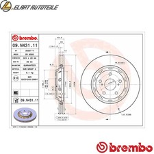 2x BREMSSCHEIBE 09.N431.11 FÜR TOYOTA VENZA 1AR-FE 2.7L 4cyl VENZA 2GR-FE 3.5L 