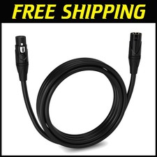 Professional XLR Microphone Cable 10ft - Black