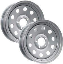 2-pack Trailer Wheel 15 Inch 15x5 Special Bolt Pattern 5 Lug On 5 Center Silver 2-pack Trailer Wheel 15 Inch 15x5 Special Bolt Pattern 5 Lug On 5 Center Silver