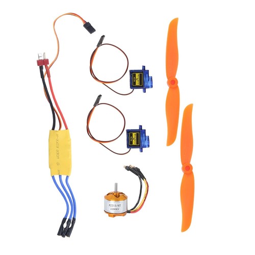 Kit Aereo RC - A2212 2200KV Motore Brushless, 30A ESC, G90 9G Micro Servo, 603... - Foto 9 di 9