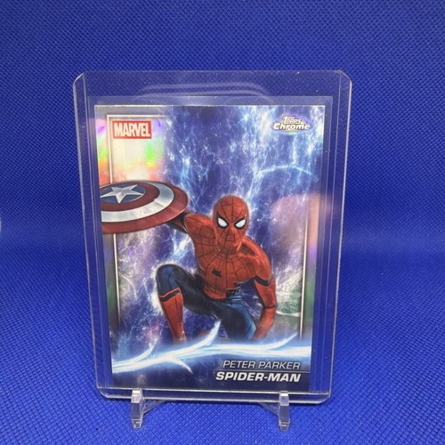Spider-Man 2025 Topps Chrome Marvel Studios Rainbow Refractor #61