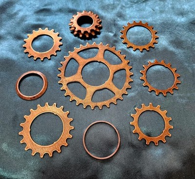 NOS Regina Extra BX ALL-GOLD Cogs Selection - Rare 31T Alpine - Universal 15T/04