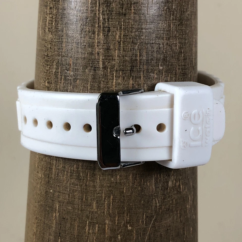 Ice-Watch Women Sport White Rubber Quartz Analog 40mm Watch 7 1/4" - Image 4 of 4