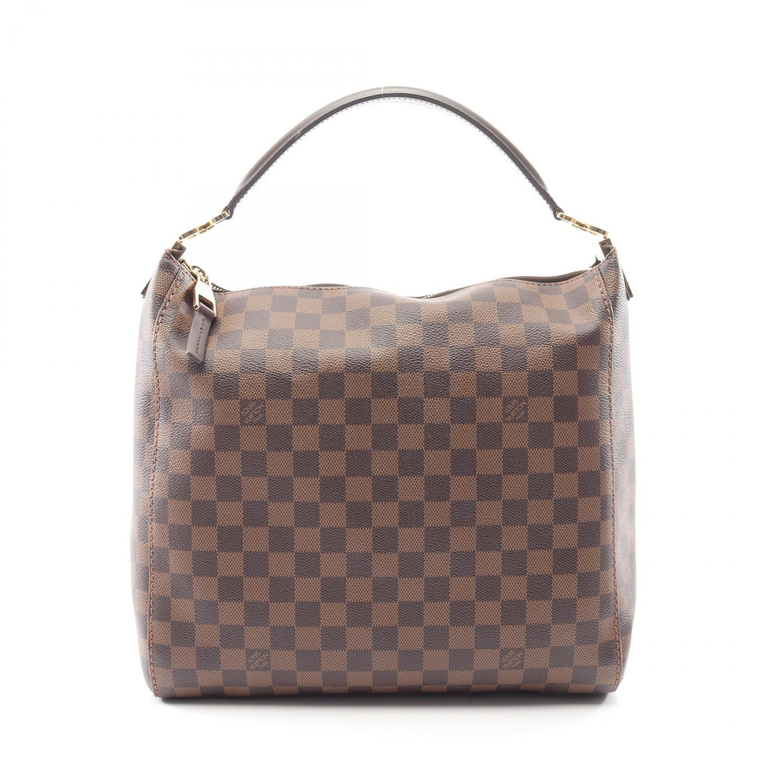 Borsa a tracolla Louis Vuitton Portobello PM N41184 Damier Ebene tela usata LV