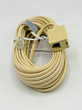 25 FT RJ11 Modular Telephone Extension Phone Cord w/ Male  Female Connectors