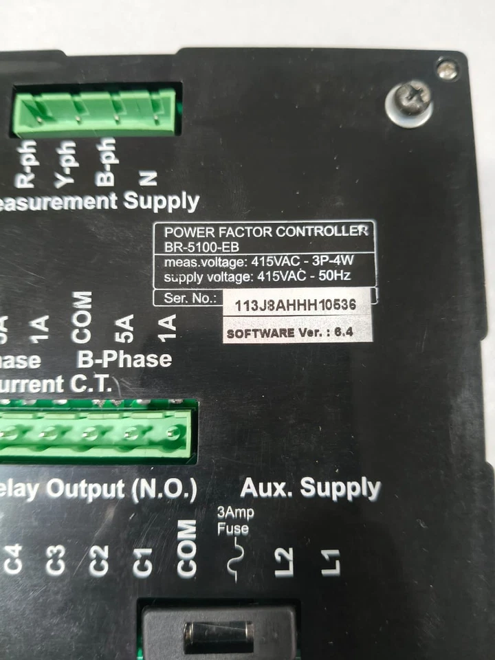 EPCOS BR5100-POWER FACTOR CONTROLLER VOLTAGE 415VAC--3P-4W FAST SHIPPING - Image 4 of 4