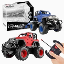Remote Control Cross-Country Truck Jeep USB Rechargeable Buggy Vehicle Toys RC