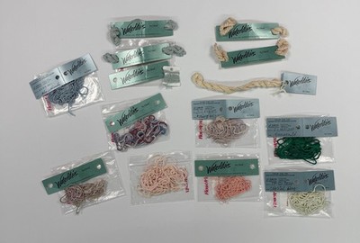 Lot of 12 Caron Waterlilies Hand Dyed 12-Ply Silk Thread Floss Skeins Partial