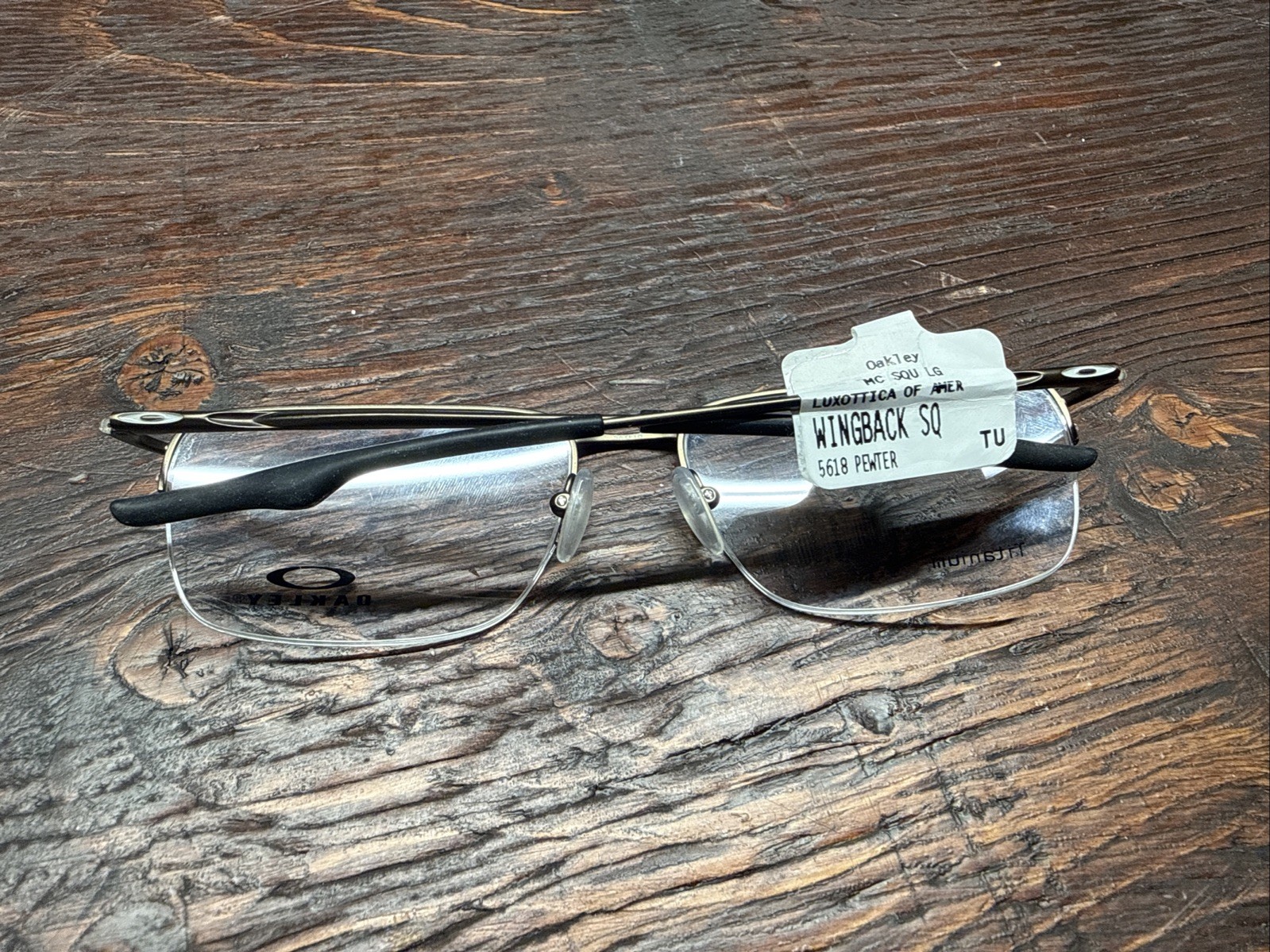 OAKLEY OX5148-0256 Oakley Wingback SQ Pewter Eyeglasses Frames 56-18-136 🔥NEW🔥