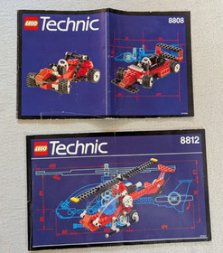 Vintage LEGO Technic Instruction Manual Lot Various Sets 8207 8210 8826 1924
