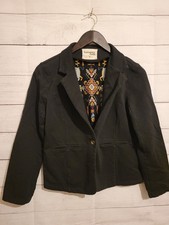 Savanna Jane Blazer Womens Size M Southwestern Native American Boho Colorful