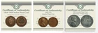 1864-1909 INDIAN HEAD / 1909-1958 LINCOLN WHEAT / STEEL CENT COIN SET! W COA USA
