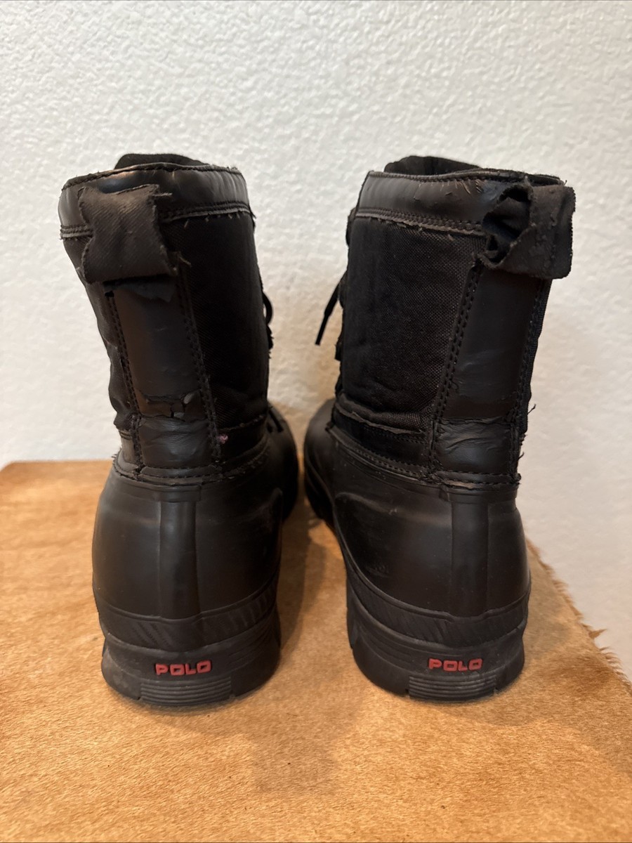 Polo Ralph Lauren Crestwick Boots Mens Size 10 D Black Big  display picture 3