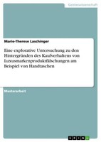 Eine Explorative Untersuchung Zu Den HintergrüNden Des Kaufverhaltens Von Luxusm