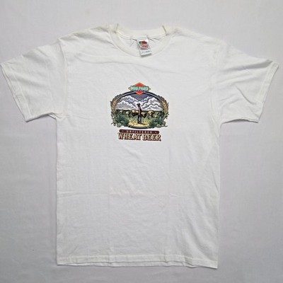 Boulevard Brewing Co Wheat Beer Graphic Tee White Mens Medium Alcohol Shirt 
