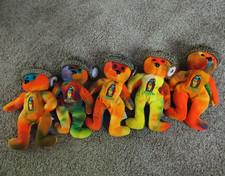 Margarita Celebrity Grateful Dead Dancing Bears Beanbag Plush Lot 5 #37
