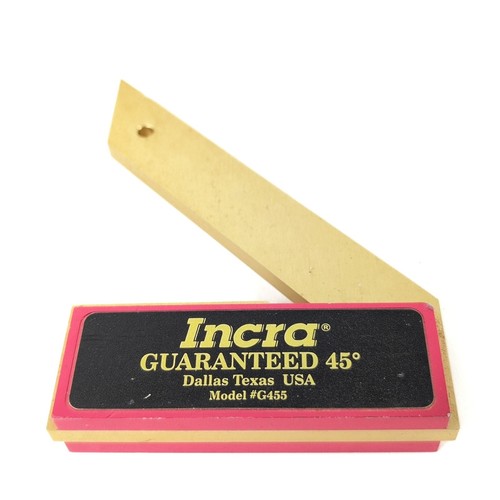 Incra #G455 5" Precisión 45 grados Ángulo Carpintería Sierra Alineación Carpintería - Imagen 4 de 4