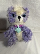 Little Live Lavender Purple White Scruff A Luvs Panda Bear 9" Fuzzy Plush Rare