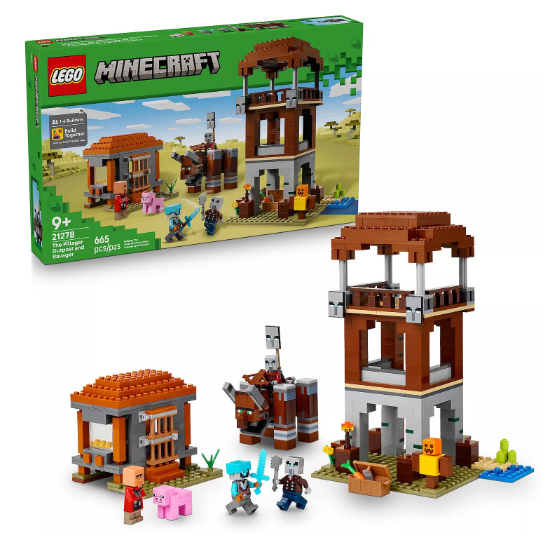 LEGO Minecraft The Pillager Outpost & Ravager 21278 Building