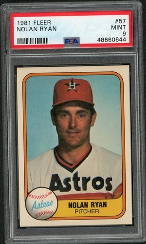 1981 Fleer Nolan Ryan #57 PSA 9 MINT