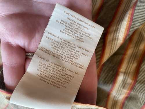 Falda de cama Ralph Lauren tamaño king capa con volantes antipolvo Catherine verde crema a rayas - Imagen 4 de 6