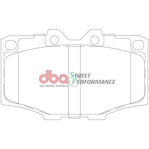 DBA Street Performance Brake Pad Set Front DB288SP - Picture 1 of 5