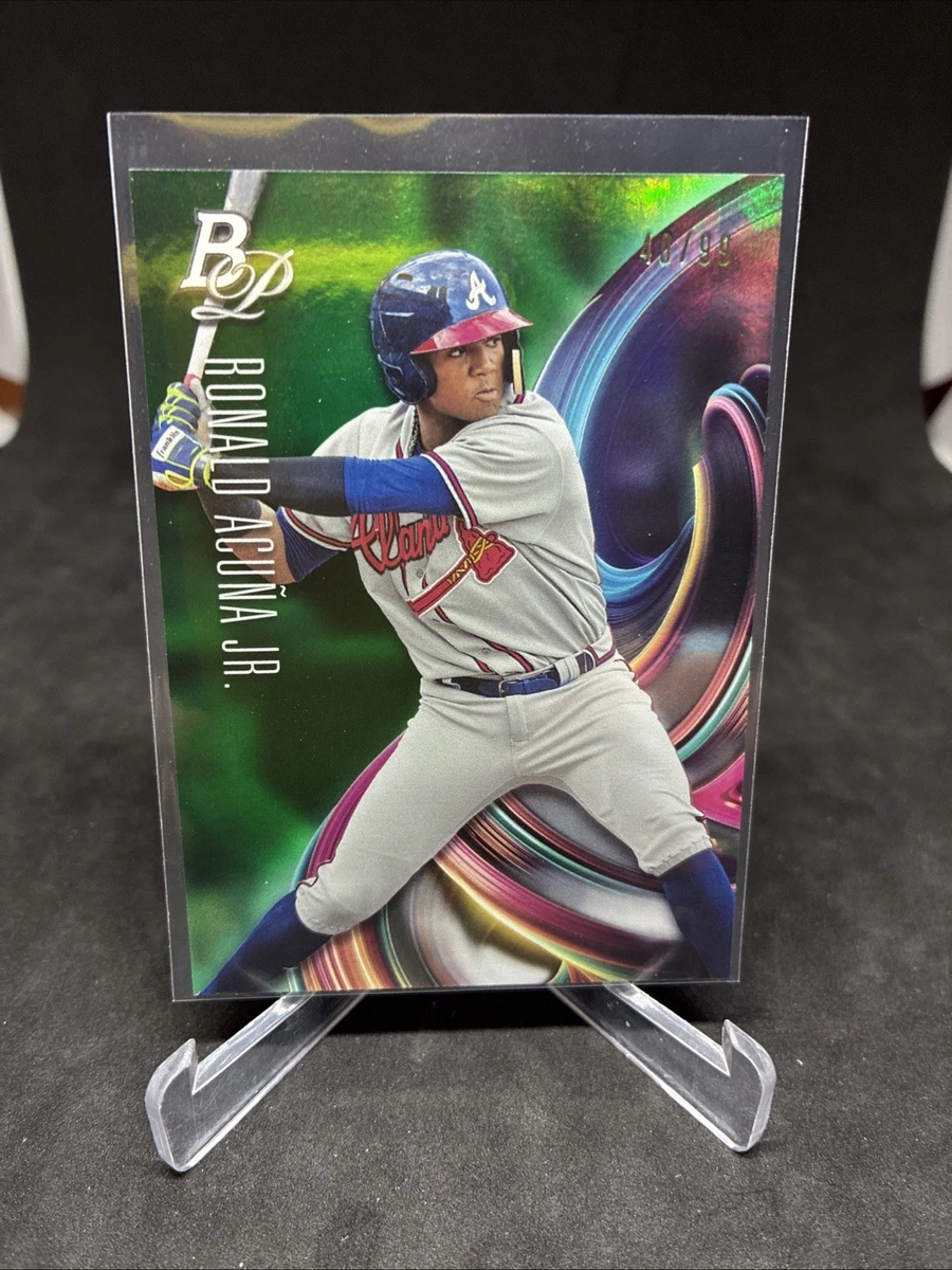 Bowman Ronald Acuña Jr. Baseball 2018 Season Sports Trading Cards