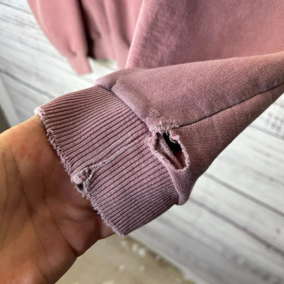 Sudadera pulóver vintage Kenny Chesney rosa lavado envejecido para mujer talla XL Foto 3 de 4