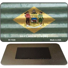 Delaware Corrugated Flag Magnet Fridge Refrigerator Home Kitchen Decoration