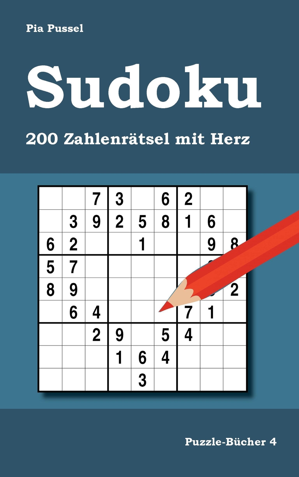 Thumbnail - Sudoku 200 Zahlenrätsel Mit Herz Pia Pussel Taschenbuch Puzzle-bücher