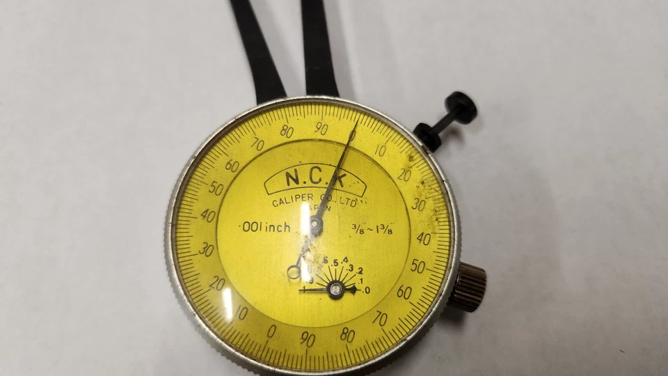 NCK N.C. K. 3/8 to 1-3/8" x  .001 Res. Inside Dial Caliper Precision Gage. JAPAN - Image 2 of 4