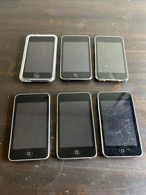 Apple iPod Touch Lot of 6 2nd Generation A1288 8GB AS-IS Various