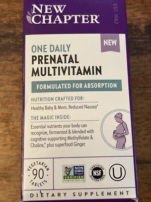 New Chapter One Daily Prenatal Multivitamin Supplement 90ct