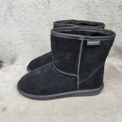Minnetonka Shoes Womens Size Black Suede Winter Boots