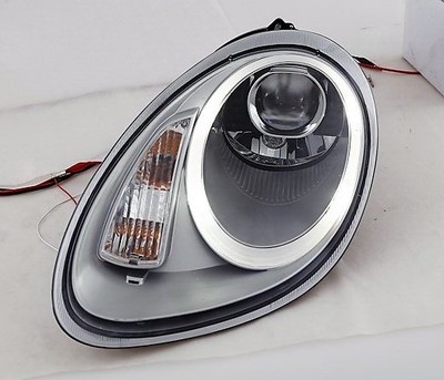 Porsche Boxster 987 Cayman MK1 991 style Silver LED DRL Projector