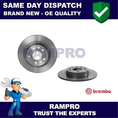 Rampro Rear Brake Discs Fits Vauxhall Zafira 2005-2014 569122 93184247 95526640