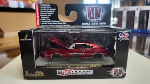 M2 100 Dodge DS01 #14-24 1969 Dodge Charger Daytona in Red w/RR