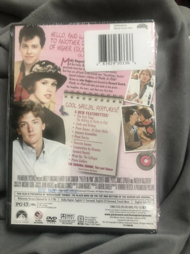 Pretty In Pink DVD Everythings Duckie Edition Dvd - Image 2 of 2