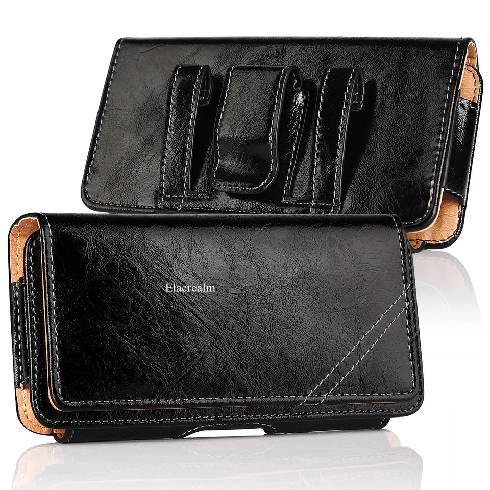 Funda de cuero premium con clip para cinturón para Apple iPhone 7 6 6S Plus  Foto 2 de 4