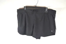 RBX Woman's Shorts XL Drawstring Fade Resistant Wicking Black NWT