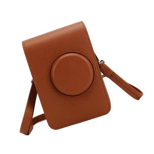 Brown Retro Camera Bag with Detachable Strap for Mini EVO Protection - Picture 15 of 20