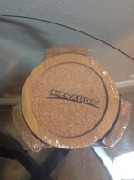 Menards Cork/bamboo Drink Beer Coaster Set With Bamboo Holder Set Of 4 - C1 Menards Cork/bamboo Drink Beer Coaster Set With Bamboo Holder Set Of 4 - C1