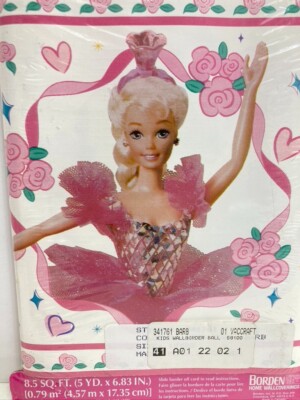 SEALED 1996 BARBIE Decorative WALLPAPER BORDER yards x