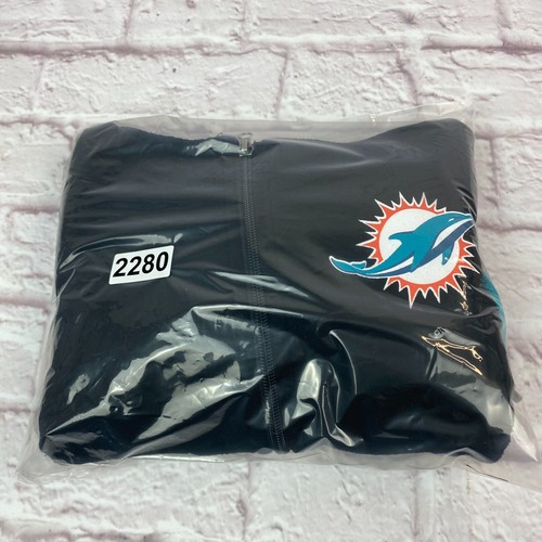 Miami Dolphins Full Zip Hooded Jacket Youth Size 8 Fleece NFL Football - Picture 8 of 8