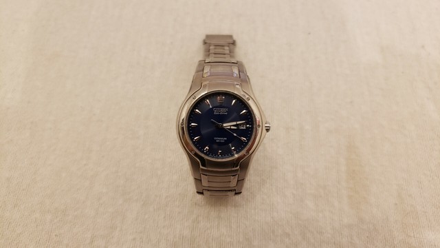 Citizen E111-K002141 CK WR 100 Titanium Eco Drive Watch Free Ship for sale online