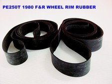 Fit SUZUKI PE250T 1980  F&R WHEEL RIM TAPE RUBBER SET 2 Pcs. GENUINE [mi2880]